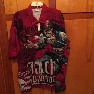Vintage Pirates of the Caribbean Hawaiian Shirt